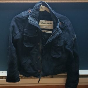 Kids abercrombie navy wool jacket